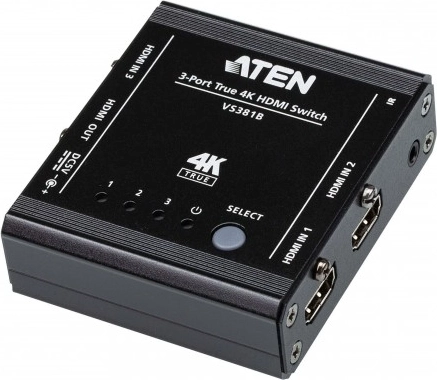 Aten 3 portos HDMI kapcsoló True 4K VS381B