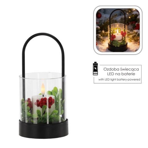 Meleg fehér LED fény 3D lánggal