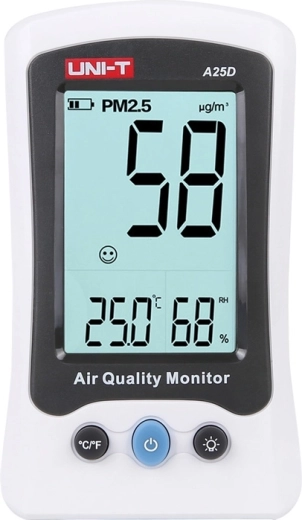 Uni-T A25D levegőminőség-mérő PM2,5