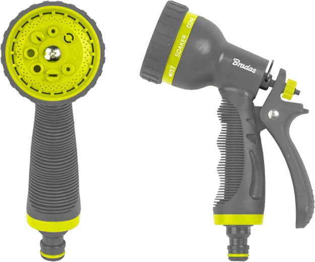 8 funkciós öntözőpisztoly, szürke/lime