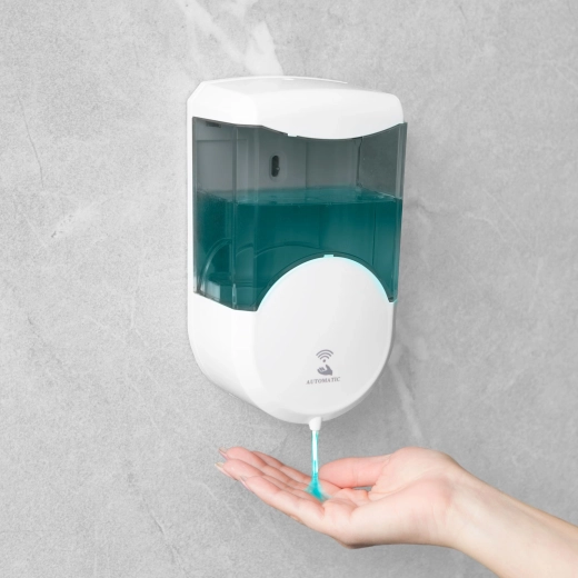 Automatikus fali szappanadagoló 600 ml, füstszínű