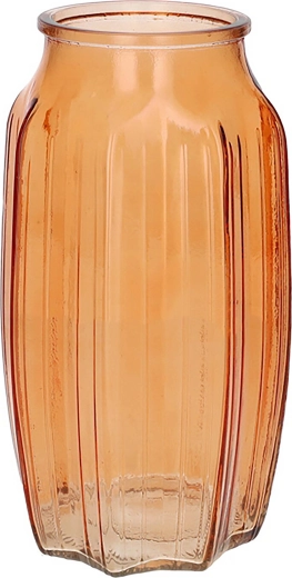 Suko váza narancssárga/átlátszó 22 cm