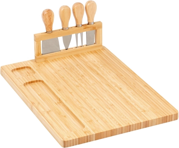 Természetes bambusz és rozsdamentes acél