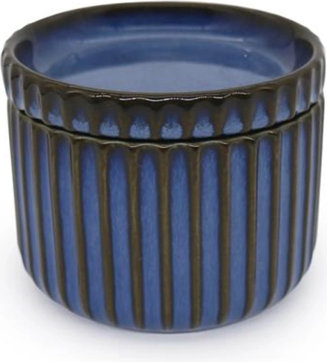 TORO kőedény tál fedővel 400 ml, kék