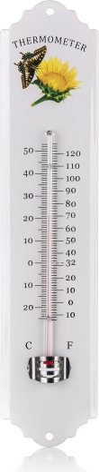 Fém fali hőmérő 30 cm, kettős skálával