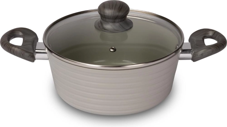 Lamart Stripe lábas fedővel, 20 cm