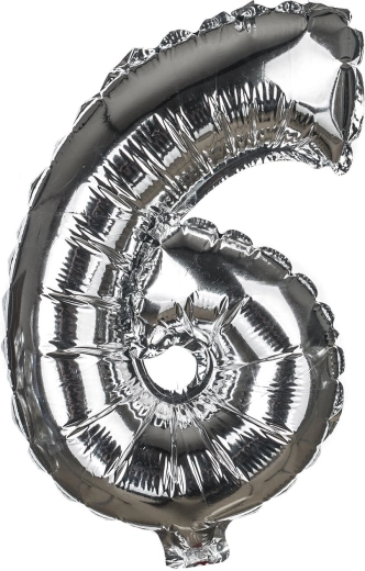 Fólia lufi 6-os szám, 30 cm – MY PARTY