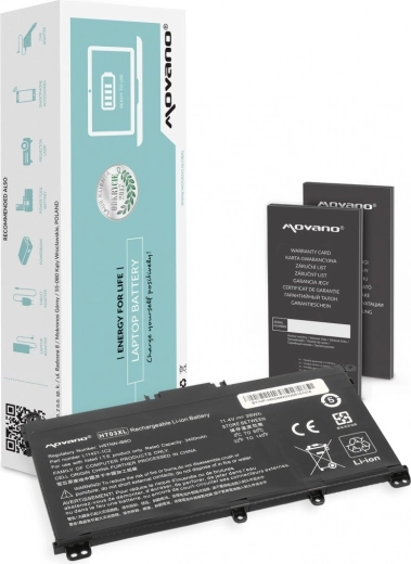 Movano HT03XL akkumulátor HP 240/250/255/256 G7 és 340/348 G5 notebookokhoz (3400 mAh, 39 Wh)