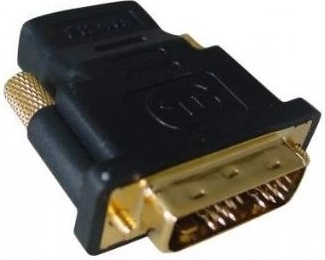HDMI (anya) – DVI (apa) adapter aranyozott érintkezőkkel