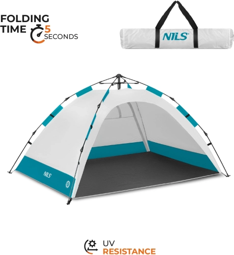 Pop-up NILS strand sátor – szürke