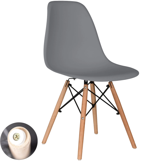 Természetes bükkfa lábak és fém merevítés