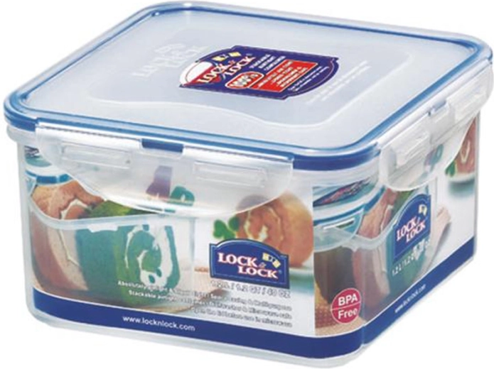 LOCKnLOCK élelmiszertartó doboz, négyzet alakú, 1200 ml