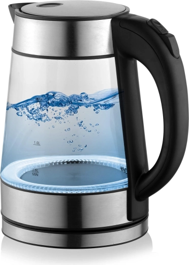 Átlátszó üveg LED világítással