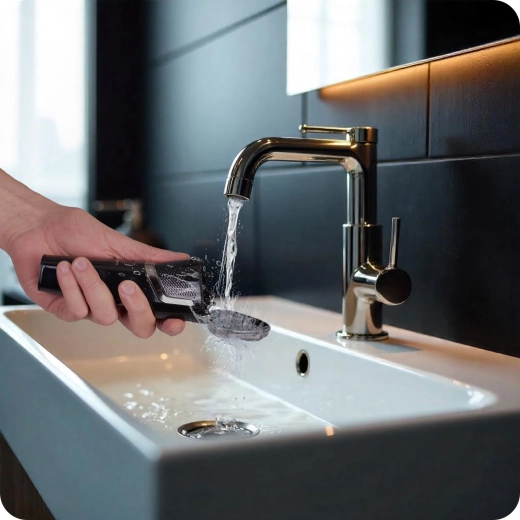 Mosható fej az egyszerű tisztításhoz