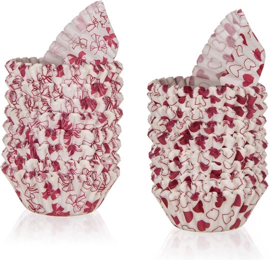 Papír muffinpapír LOVE, 5,5 × 1,7 cm, 200 db