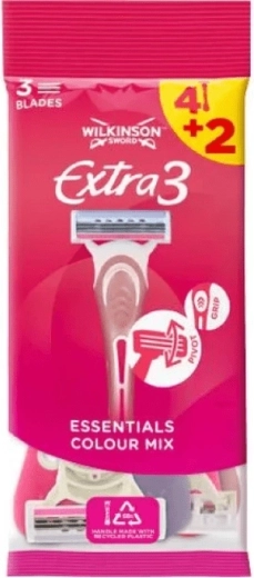 Wilkinson Extra3 Beauty női eldobható borotva 4+2 db