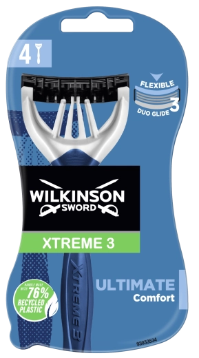Wilkinson Xtreme3 Ultimate Plus eldobható borotvák (4 db)