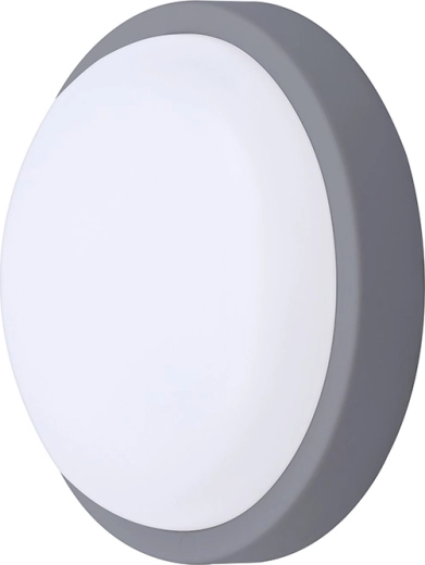 Solight kerek LED kültéri mennyezeti és fali lámpatest 20 W 1500 lm 4000 K IP54 20 cm szürke