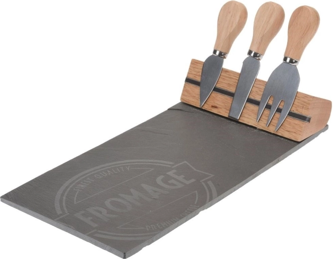 Három rozsdamentes acél kés fa nyéllel