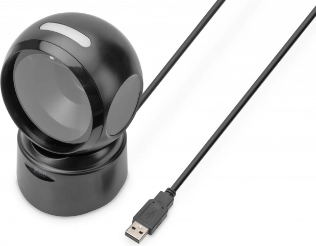 Asztali USB 1D/2D vonalkód‑olvasó QR támogatással