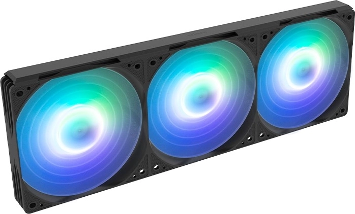 Három 120 mm-es ventilátor az optimális légáramlásért