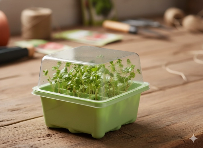 Állandó nedvesség és meleg a gyors csírázáshoz