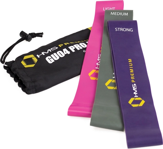 HMS Premium GU04 PRO ellenállásgumiszett – 3 terhelési szint