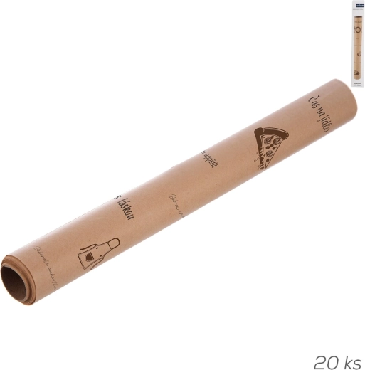 Élelmiszeripari zsírálló papír ívekben, CZ mintával (20 db, 45 × 32 cm)