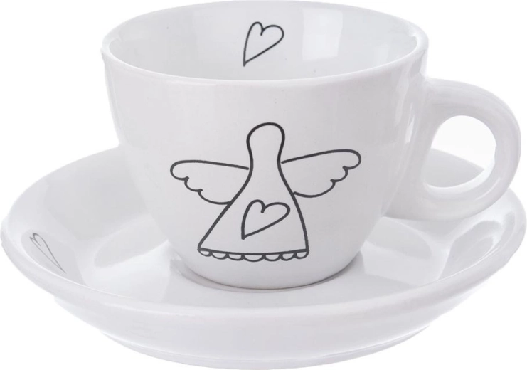 Stílusos dizájn angyal motívummal