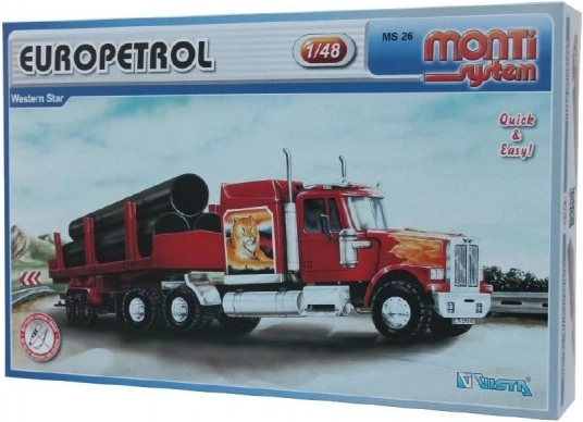 Monti System Europetrol Western Star 1:48 építőkészlet