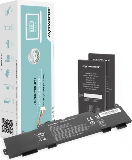 Movano SS03XL akkumulátor HP EliteBook 735, 745 és 840 G5/G6 készülékekhez, 4100 mAh, 47 Wh