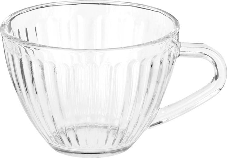 Bordázott átlátszó üveg az elegáns tálaláshoz