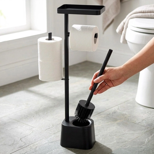 Szilikon WC-kefe a könnyű tisztításhoz