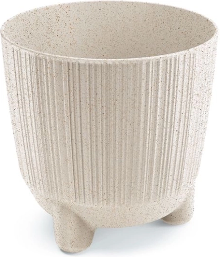 Ryfo N Eco Wood virágcserép, 14,5 cm, fehér