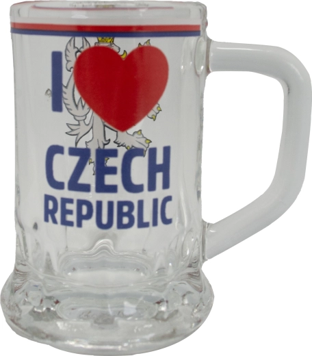 Mini korsó 40 ml – Csehország Oroszlán