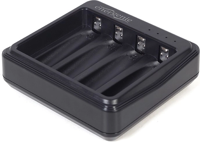 USB töltő AA/AAA akkumulátorokhoz, fekete