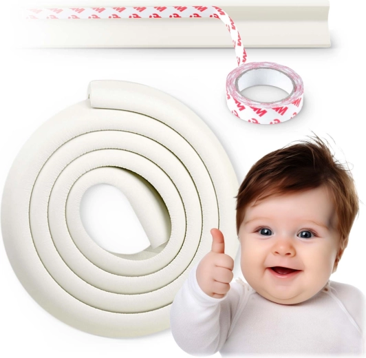 RICOKIDS biztonsági hab élvédelem, fehér, 2 m