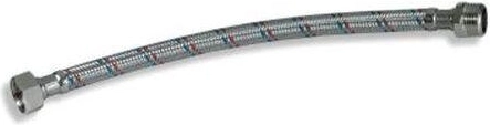 Rozsdamentes csatlakozó tömlő 3/8" x 3/8" 60 cm