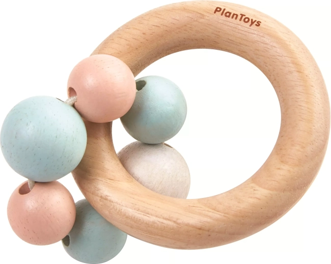 PlanToys fa csörgő gyűrűkkel