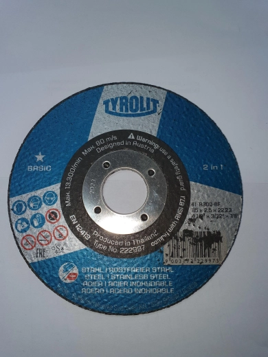 Acél vágótárcsa 115 × 2,5 × 22,2 mm