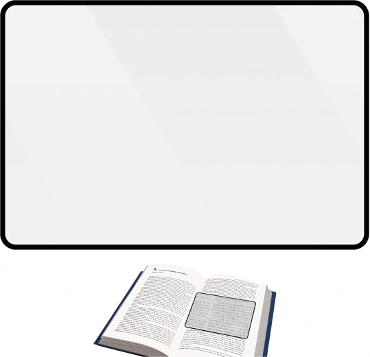 Széles felület a könnyű olvasáshoz