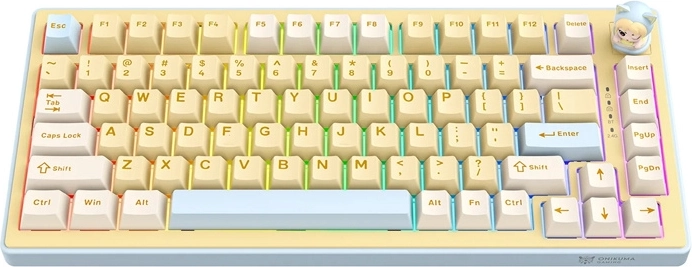 Onikuma MT707 gamer billentyűzet – sárga