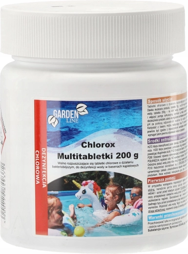 CHLOROX klóros multitabl etták úszómedencéhez 200 g, 0,4 kg csomagolás