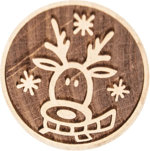 Finom, részletgazdag rénszarvas motívum