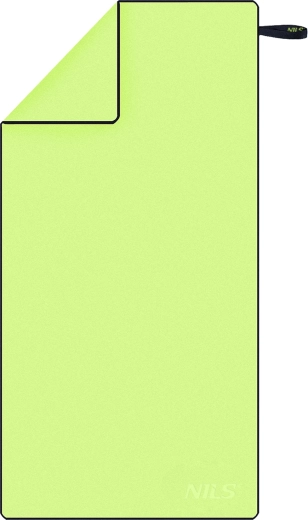 Gyorsan száradó mikroszálas törölköző NILS Camp, zöld/fekete