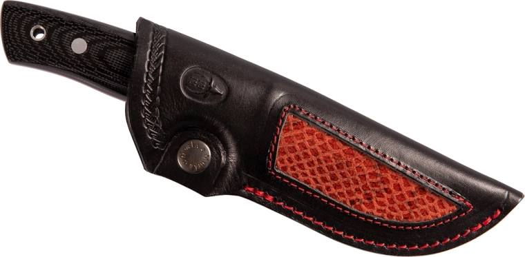 Ergonomikus Micarta piros betéttel