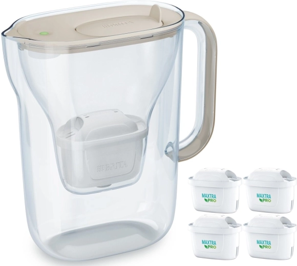 Style Essential szűrőkancsó 2,4 l 4 szűrővel, homokszínű