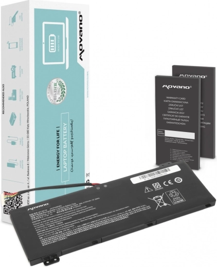 Movano notebook akkumulátor Acer AN515-54 és AN517-51 (AP18E7M) 3815 mAh 58,75 Wh