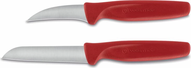 Zöldségkés készlet 2 db piros