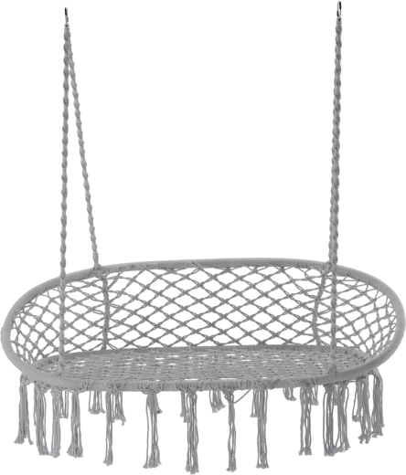 Dupla függő hintaszék, szürke